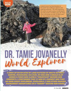 World Explorer : Dr Tamie Jovanelly