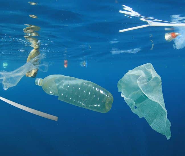 plastic in the ocean