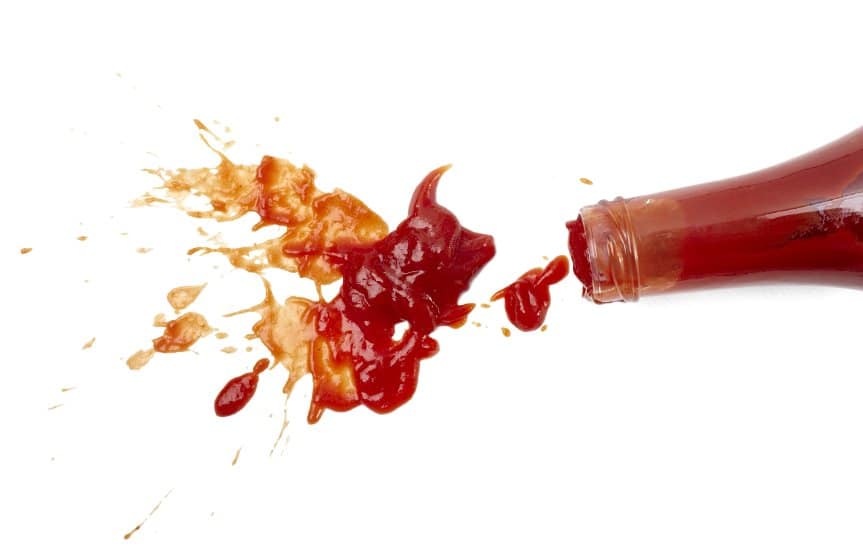 ketchup show strange fluid properties