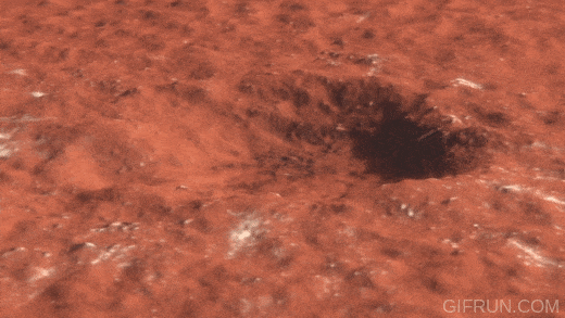 Flyover_of_Mars_Impact_Using_HiRISE_Data