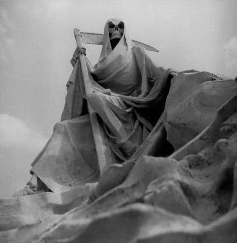 The Grim Reaper is a popular figure associated with death