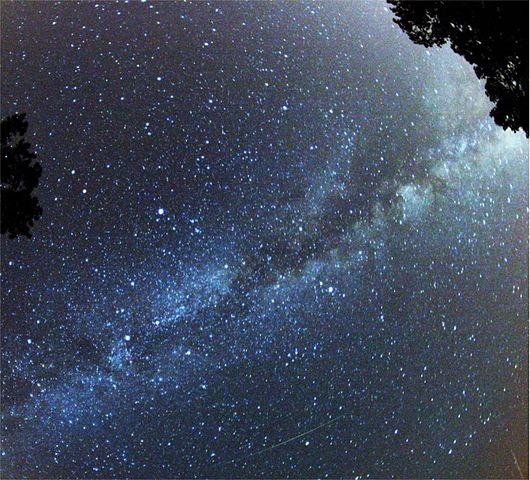 The sky as seen at night