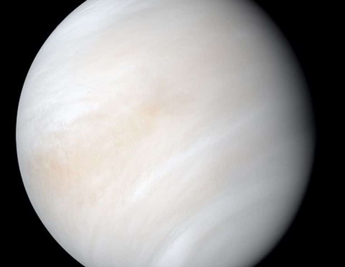 A photo of Venus taken from NASA's Mariner 10 spacecraft in 1963