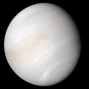 A photo of Venus taken from NASA's Mariner 10 spacecraft in 1963