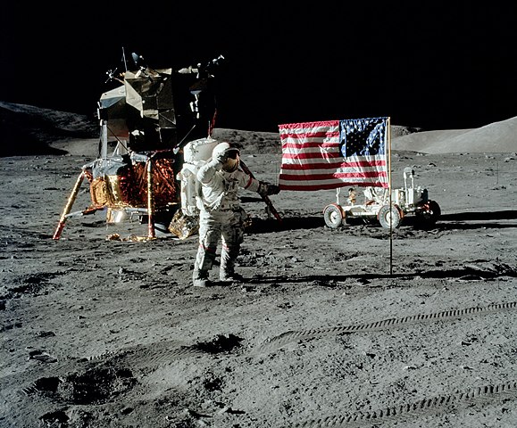 Apollo 17 mission on the Moon