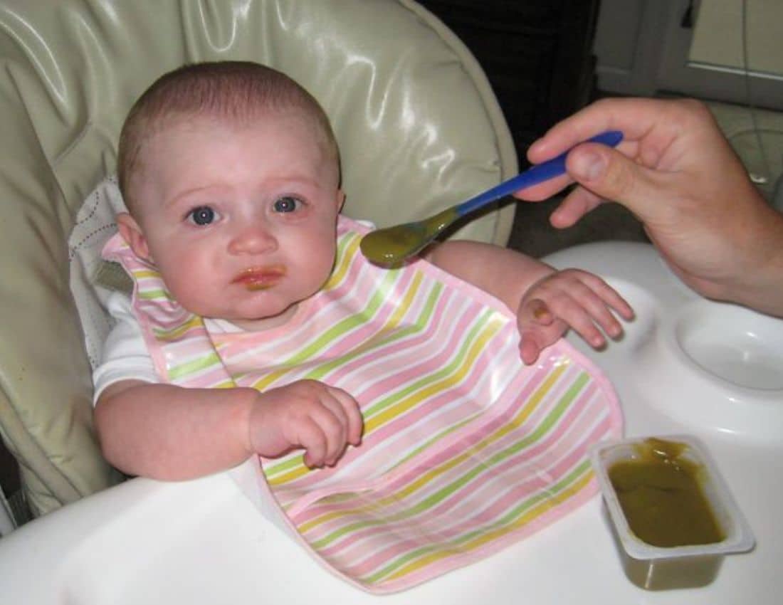 Baby eating