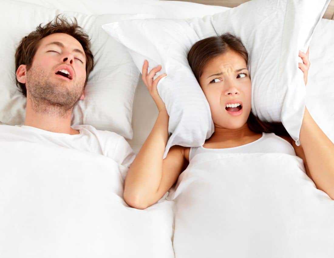 Snoring man