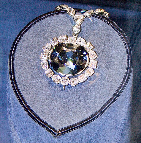 The Hope Diamond was mined in the Kollur mines of India. Currently, it is in the possession of the Smithsonian National Museum of Natural History