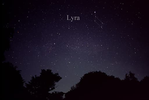 Constellation Lyra with star Vega