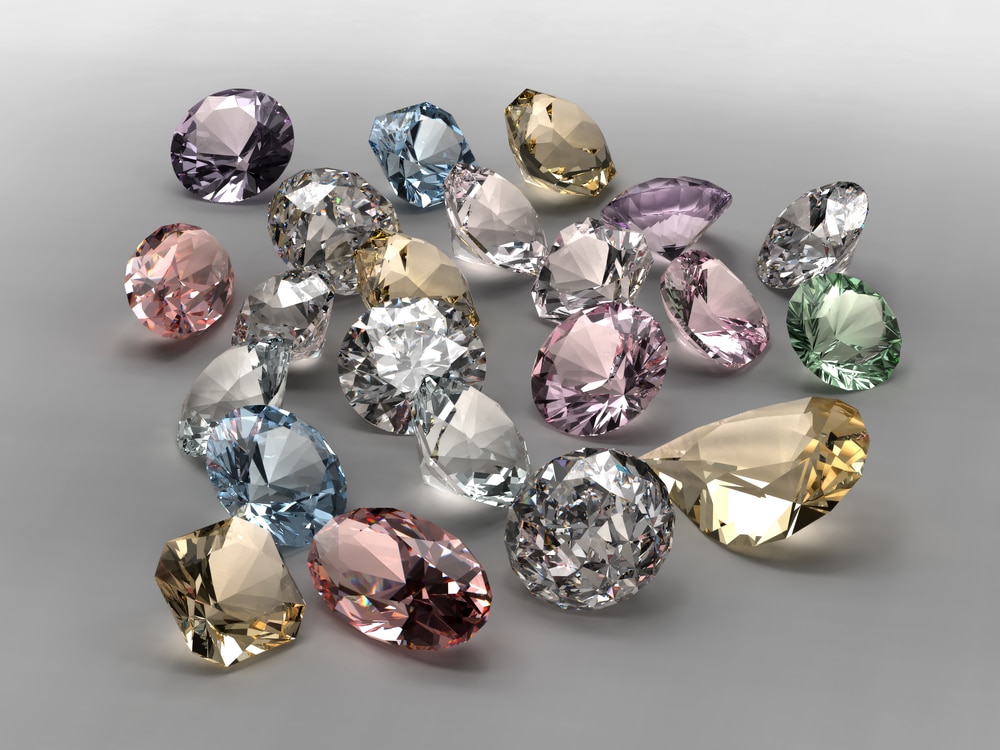 Colored diamonds
