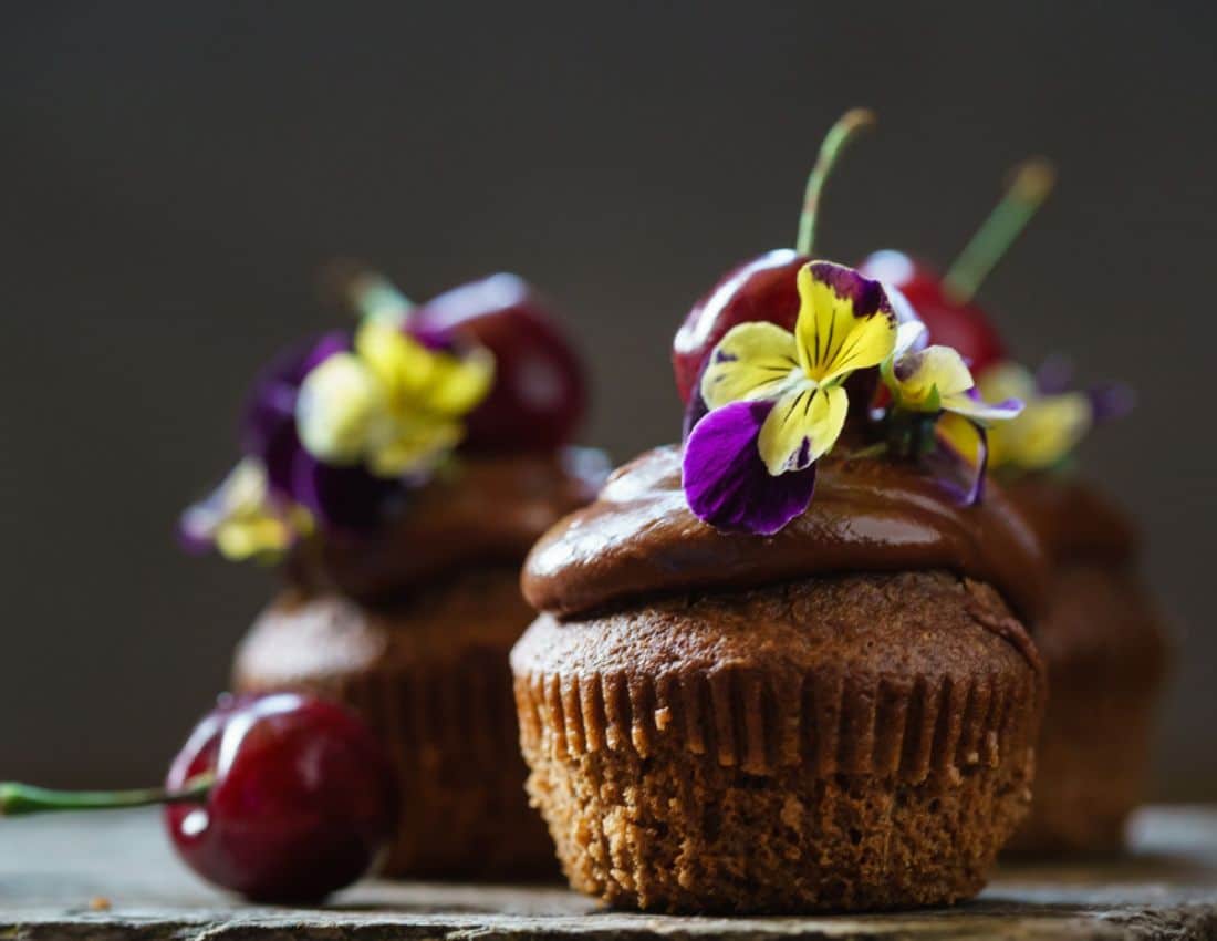 Cherry cupcakes