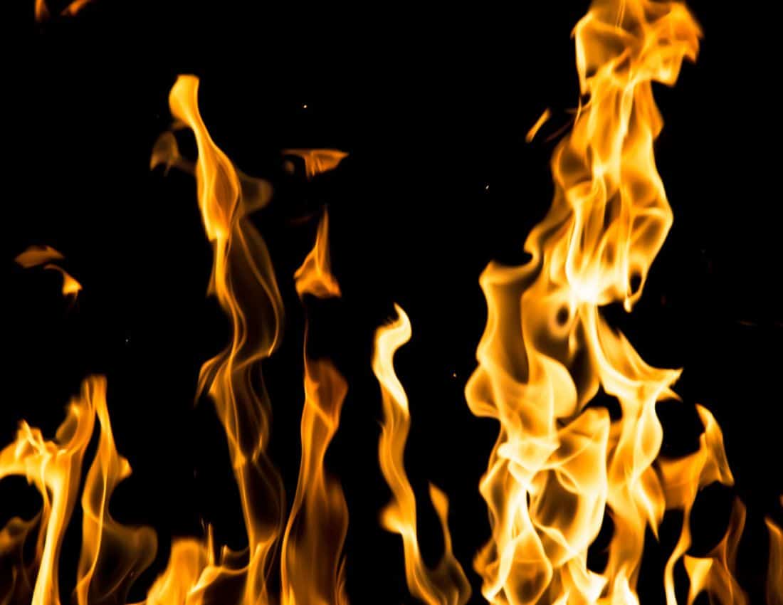 Lighting a fire