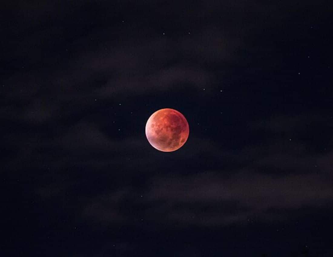 A full moon in the sky