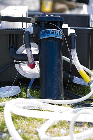 A close-up of a water pump
Description automatically generated