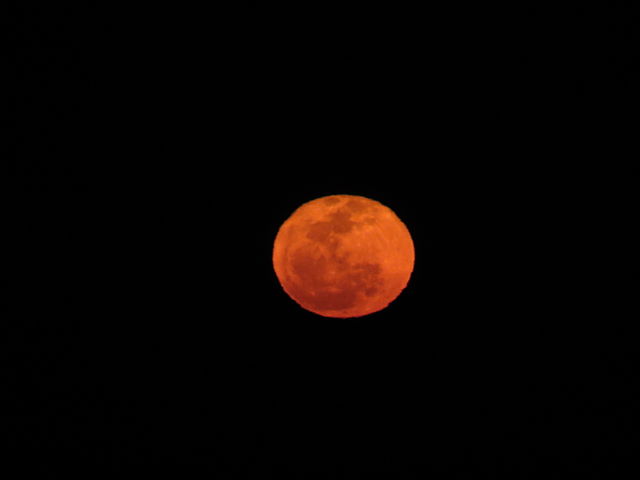 A full moon in the sky
Description automatically generated