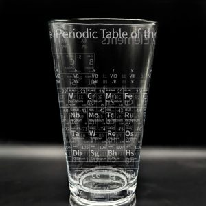 Periodic Table Engraved Pint Glass