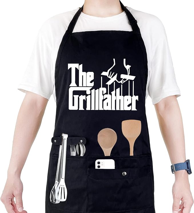 Funny Cooking Chef Apron with Pockets