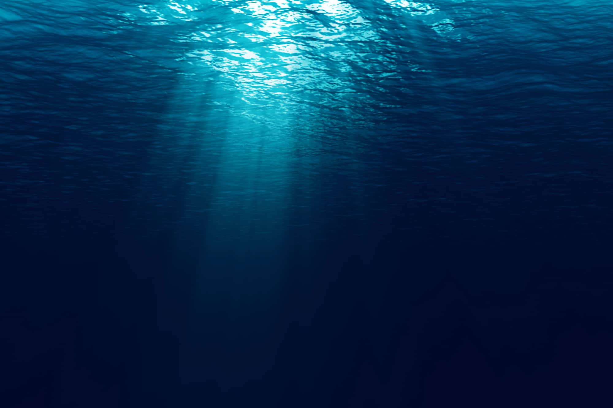 deep blue ocean waves