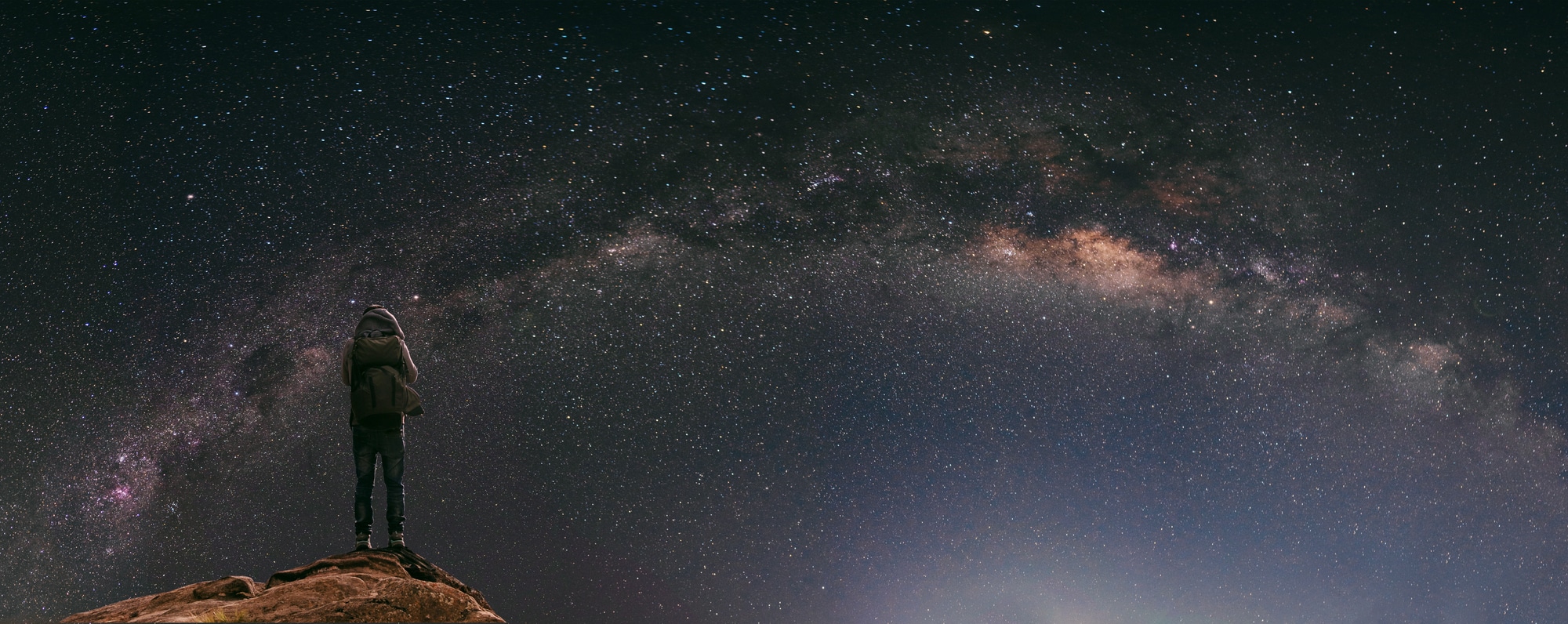 Night sky full of star and milky way,