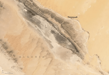 Satellite image of Sebkha el Melah