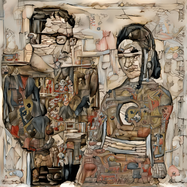 AI-generated art of two teenagers