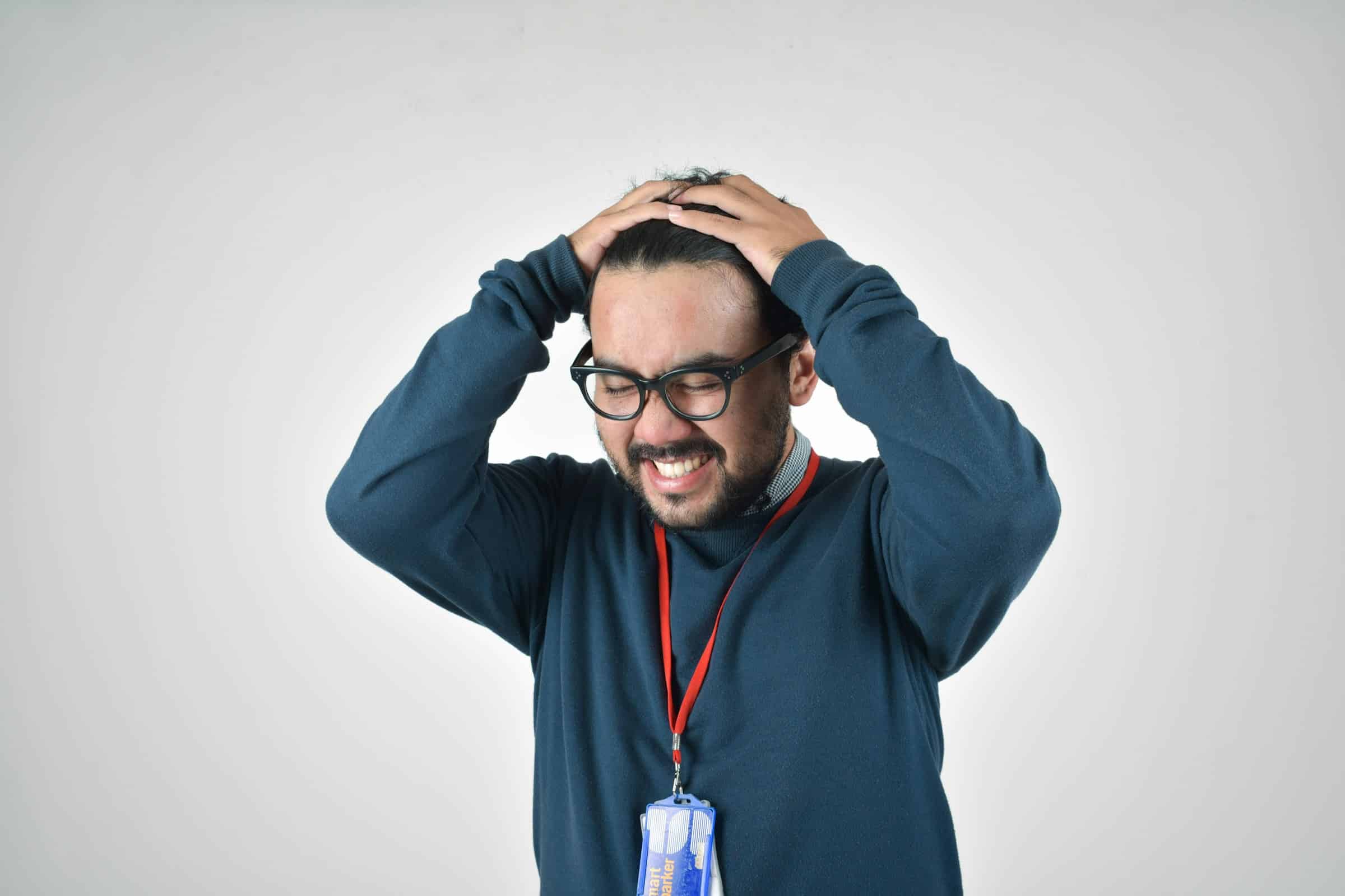 A person under stress