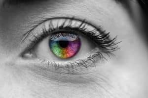 Black White Shot Human Colorful