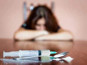Syringe and drugs