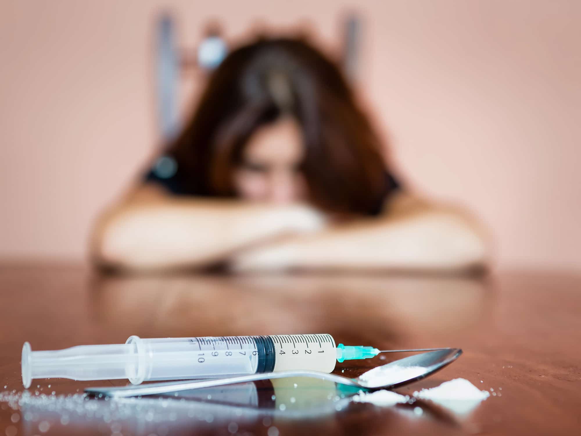 Syringe and drugs