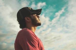 Man Wearing Black Cap