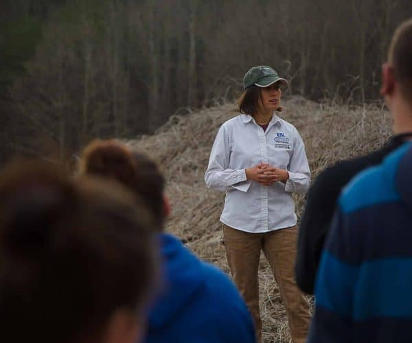 Image 6 Whitley County High School students learned about best land management practices and planted trees at farm that was a reclaimed strip mine.